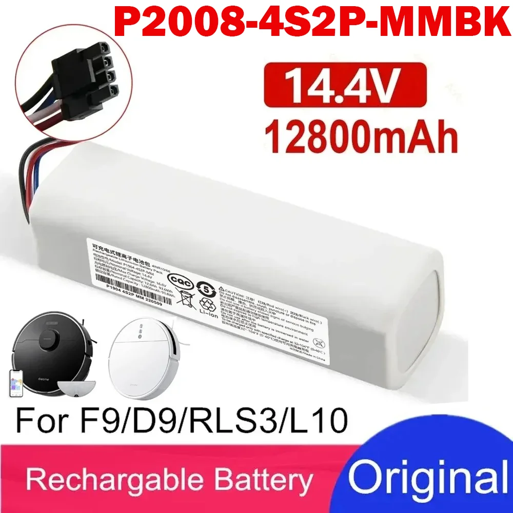 Replacement Battery P2008-4S2P-MMBK For Xiaomi Mijia Mi Sweeping Mopping Robot Vacuum Cleaner 1T Dreame D9 F9 L10Pro L10Plus S10
Replacement Battery P2008-4S2P-MMBK For Xiaomi Mijia Mi Sweeping Mopping Robot Vacuum Cleaner 1T Dreame D9 F9 L10Pro L10Plus S10