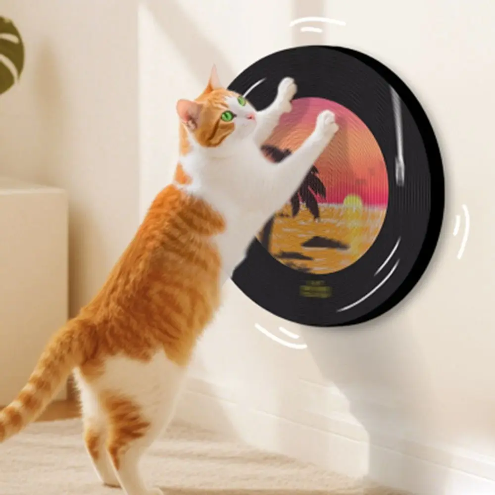 360-degree Rotation Vinyl Record Cat Scratching Pad Wear-Resistant Non-scratchable Oil Painting Cat Scratch Mat Self-adhesive
360-degree Rotation Vinyl Record Cat Scratching Pad Wear-Resistant Non-scratchable Oil Painting Cat Scratch Mat Self-adhesive