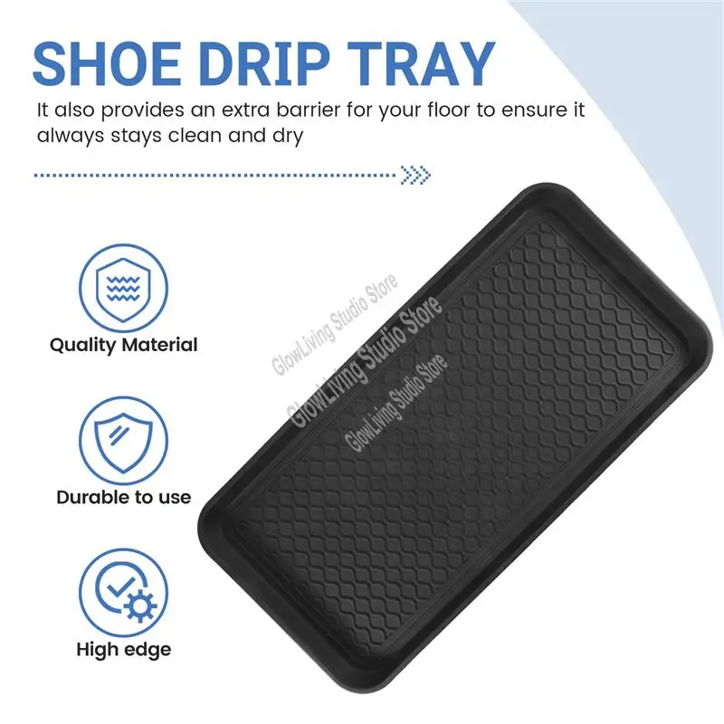 Shoe Drip Tray With High Rim (76.2 X 38 X 3.1 Cm) Shoe Rack, Waterproof Shoe Tray,Shoe Mat For Outdoor, Garden Black Durable-A50
Shoe Drip Tray With High Rim (76.2 X 38 X 3.1 Cm) Shoe Rack, Waterproof Shoe Tray,Shoe Mat For Outdoor, Garden Black Durable-A50