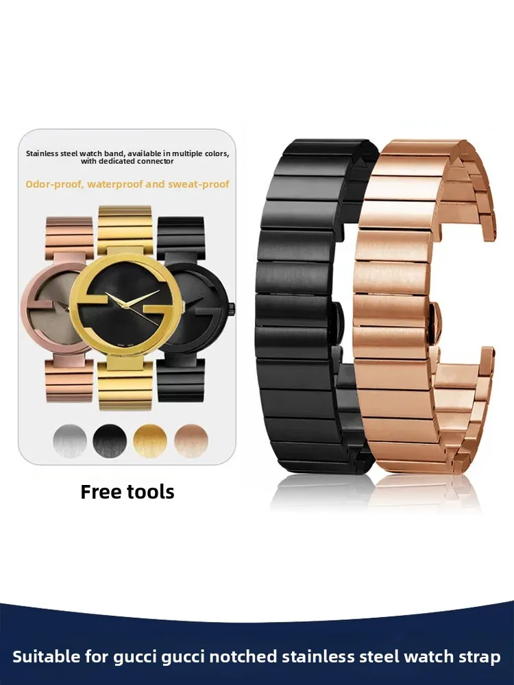 Stainless Steel Watch Strap for Gucci Double G Watch YA1332 1333 1335 Series Gucci Rose Gold Bracelet for Men and Women
Stainless Steel Watch Strap for Gucci Double G Watch YA1332 1333 1335 Series Gucci Rose Gold Bracelet for Men and Women
