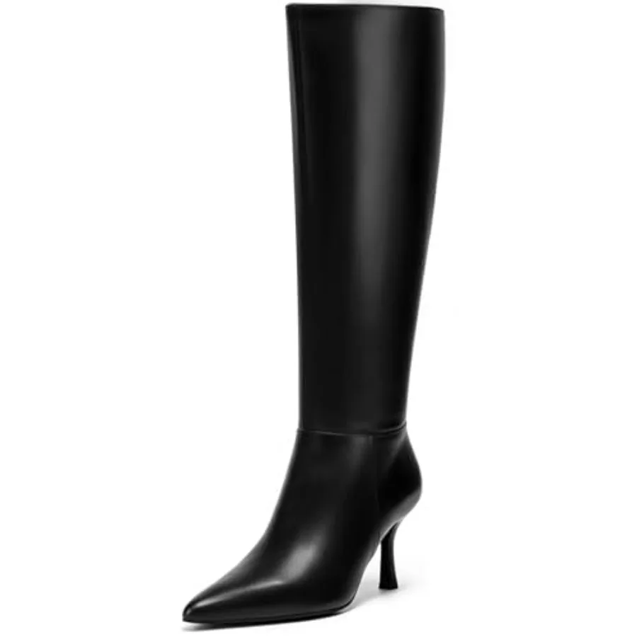 Vipost 3.3 inch Kitten Heel Boots for Women, Knee High Pointed Toe Boots for Women, Tall Long Boot Side Zipper, Fall Winter Fas
Vipost 3.3 inch Kitten Heel Boots for Women, Knee High Pointed Toe Boots for Women, Tall Long Boot Side Zipper, Fall Winter Fas