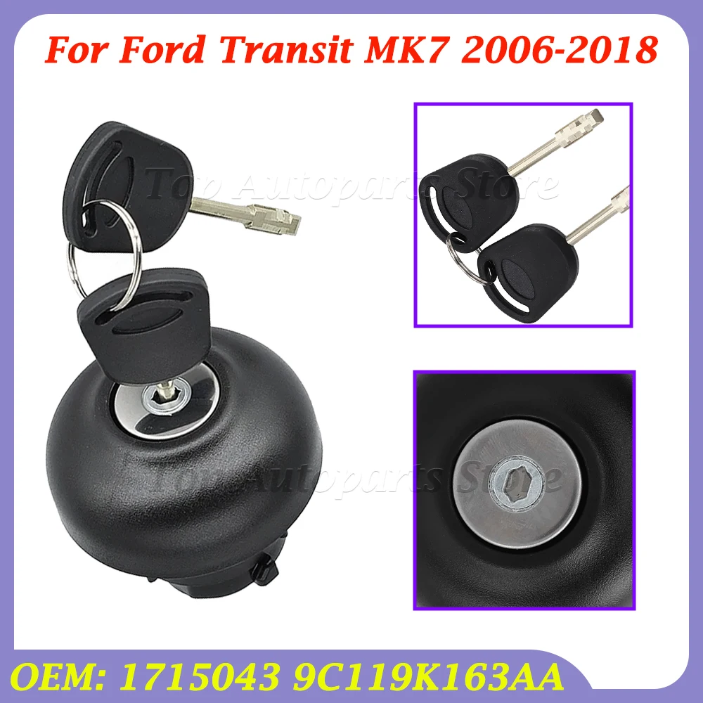1715043 9C119K163AA Locking Fuel Tank Cap With 2Keys Replacement For Ford Transit Mk7 2006-2018 Anti Theft Diesel Fuel Cap Lock
1715043 9C119K163AA Locking Fuel Tank Cap With 2Keys Replacement For Ford Transit Mk7 2006-2018 Anti Theft Diesel Fuel Cap Lock