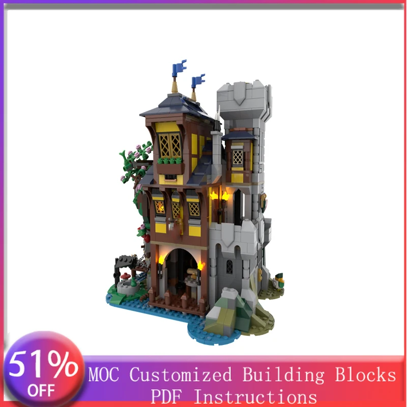 1360 PCS Modular Building Town Tavern MOC Customize Modular Building Block Technology Kids Creative DIY Boys Assembly Toy Gift
1360 PCS Modular Building Town Tavern MOC Customize Modular Building Block Technology Kids Creative DIY Boys Assembly Toy Gift