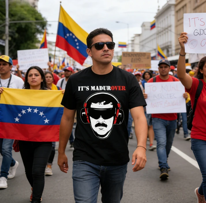 Nicolas Maduro Pattern Pure Cotton Men's Shirt Venezuela PSUV Freedom Short Sleeve Oversized Men's Short Sleeved Cheap T-shirt
Nicolas Maduro Pattern Pure Cotton Men's Shirt Venezuela PSUV Freedom Short Sleeve Oversized Men's Short Sleeved Cheap T-shirt