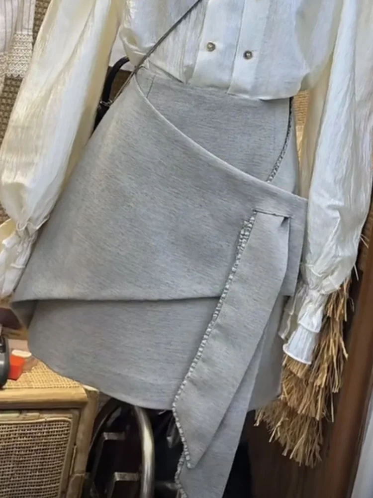 Spring Summer Asymmetric High Waist Slimming Women's Skirt UYu2026 Quality Short Skirts Bodycon Wraparound Belted Design
Spring Summer Asymmetric High Waist Slimming Women's Skirt UYu2026 Quality Short Skirts Bodycon Wraparound Belted Design