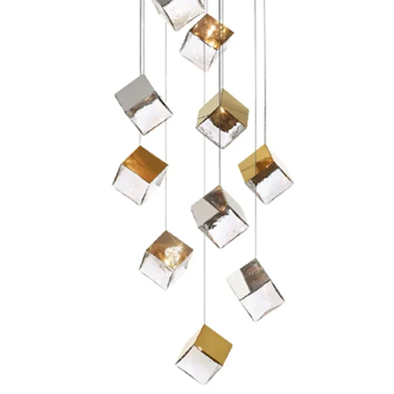 GHJUYIOL YECTSKI Retro Cube Design Staircase Chandelier New Trend Pendant Light Hanging Lamp Luminaire Indoor Lighting For Livin
GHJUYIOL YECTSKI Retro Cube Design Staircase Chandelier New Trend Pendant Light Hanging Lamp Luminaire Indoor Lighting For Livin