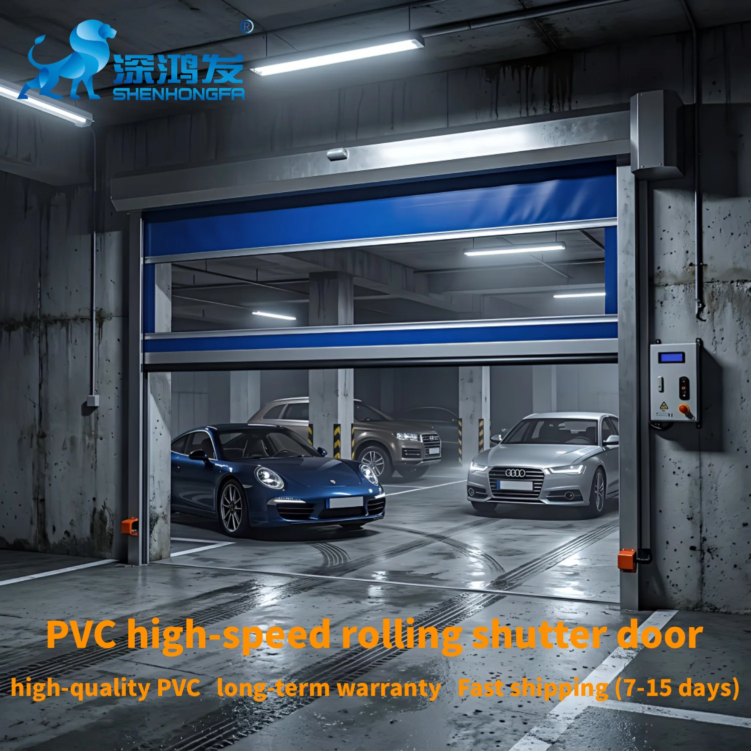 Industrial High Speed Roll up Fast Door Auto Pvc High Speed Door for Fully Automatic Self-service Car Wash Roller Shutter Door
Industrial High Speed Roll up Fast Door Auto Pvc High Speed Door for Fully Automatic Self-service Car Wash Roller Shutter Door