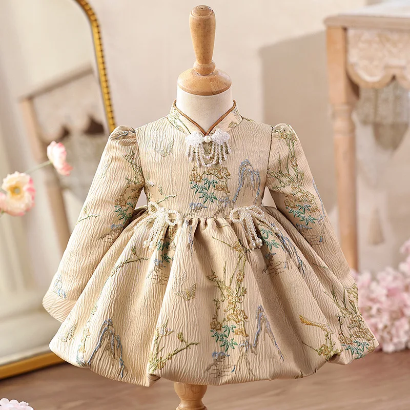 Модное бальное платье принцессы с бантом и бисером для девочек, дизайн дня рождения, крещения, детское свадебное платье y1748
Модное бальное платье принцессы с бантом и бисером для девочек, дизайн дня рождения, крещения, детское свадебное платье y1748