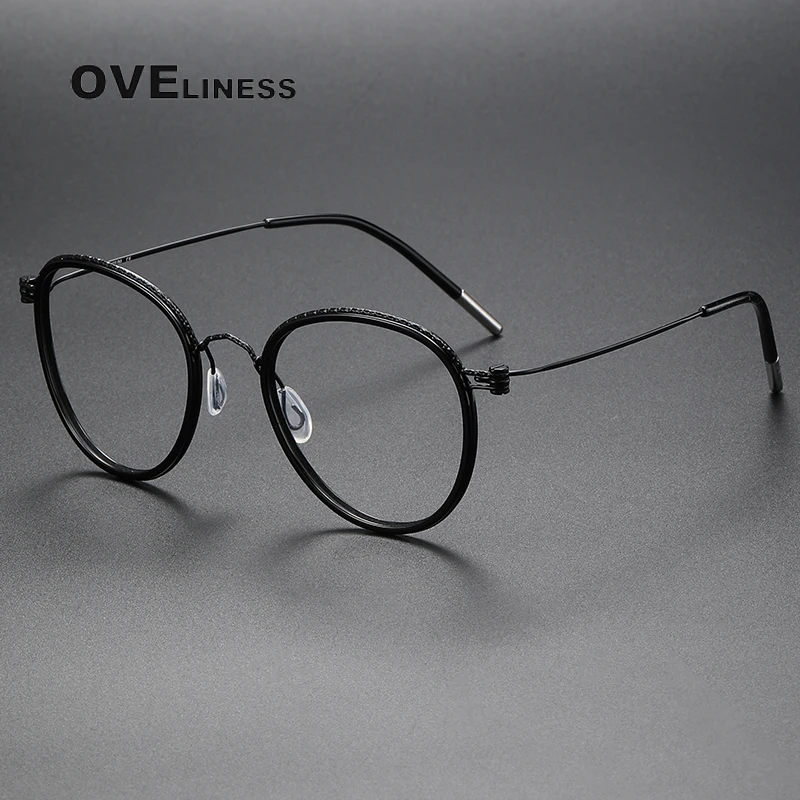 Vintage Acetate Titanium Eyeglasses Frame Men Round Myopia Prescription Glasses Frame Women Retro Japan Luxury Brand Eyewear
Vintage Acetate Titanium Eyeglasses Frame Men Round Myopia Prescription Glasses Frame Women Retro Japan Luxury Brand Eyewear