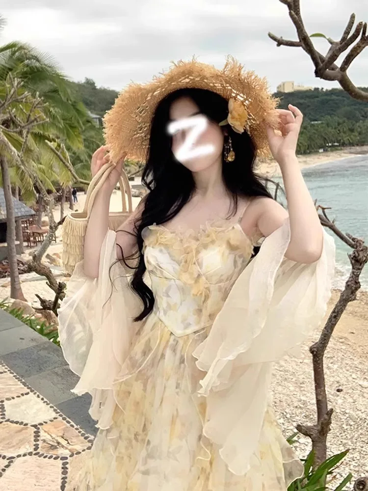 Elegant Summer New Women's Chiffon Sun Protection Clothes Flag Dress Outer Shawl Thin Coat V-neck Long Sleeve Pure Color
Elegant Summer New Women's Chiffon Sun Protection Clothes Flag Dress Outer Shawl Thin Coat V-neck Long Sleeve Pure Color