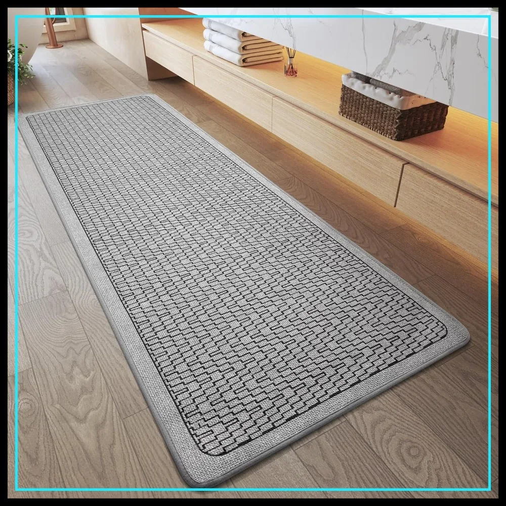 Non Slip Bathroom Runner Rug, Thin Mat Washable, Rubber Backing Quick Dry for Tub Shower, Grey 24x70
Non Slip Bathroom Runner Rug, Thin Mat Washable, Rubber Backing Quick Dry for Tub Shower, Grey 24x70
