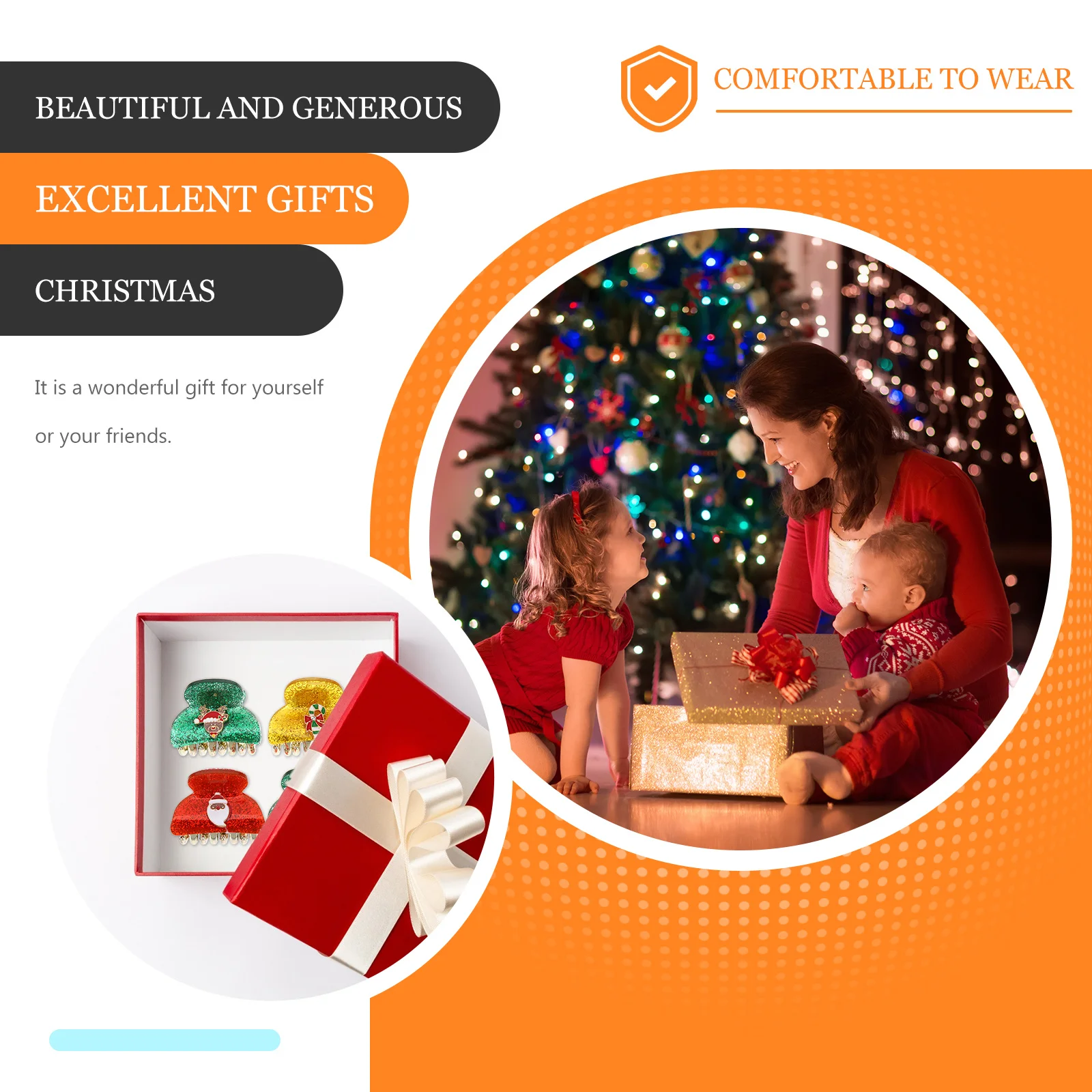 4 шт., рождественские заколки для волос, маленькие заколки для женщин, элегантные аксессуары для волос для хвоста, коса, прическа, праздничная вечеринка и повседневная одежда
4 шт., рождественские заколки для волос, маленькие заколки для женщин, элегантные аксессуары для волос для хвоста, коса, прическа, праздничная вечеринка и повседневная одежда