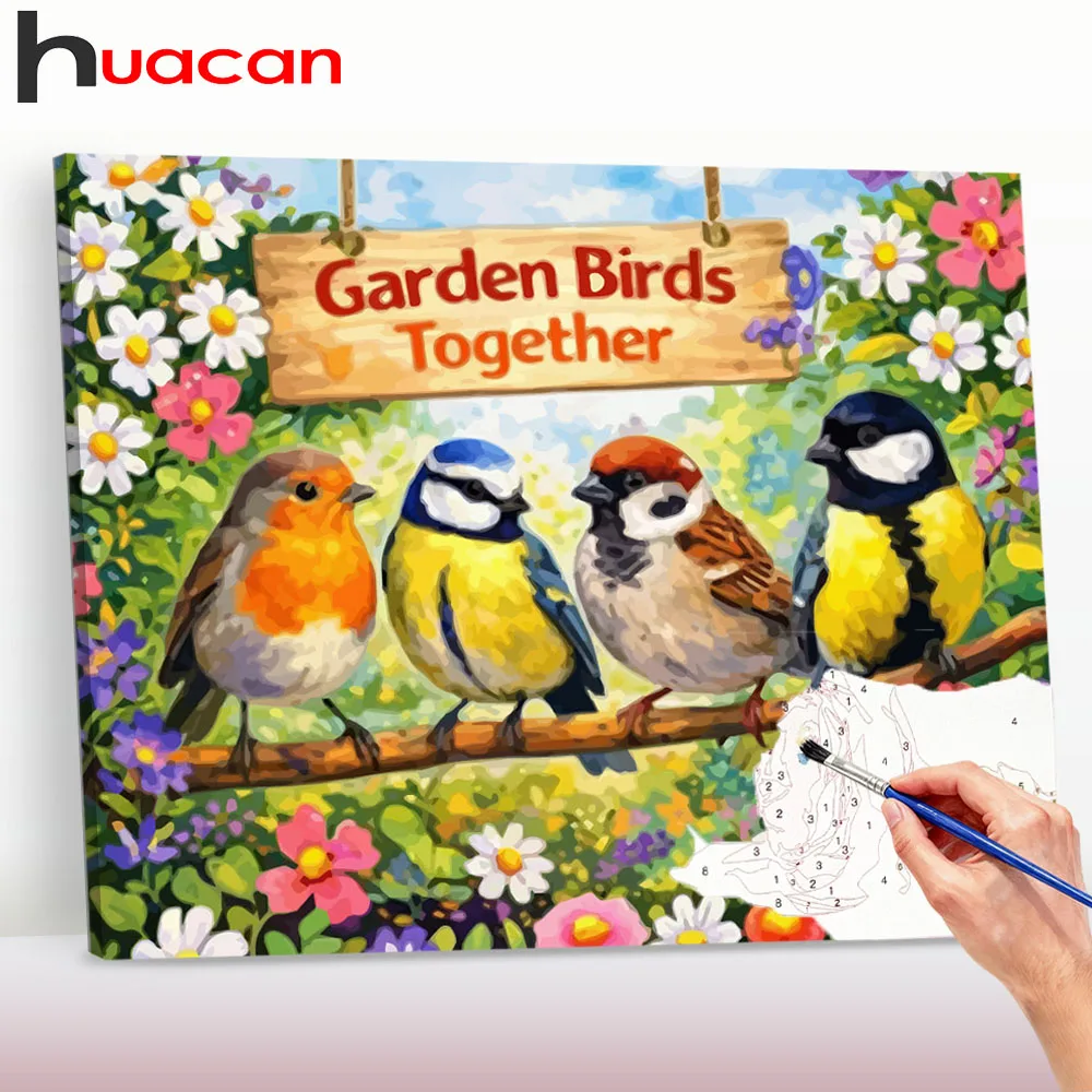 Huacan Coloring By Number Bird Painting Garden Drawing On Canvas Decoration For Home
Huacan Coloring By Number Bird Painting Garden Drawing On Canvas Decoration For Home