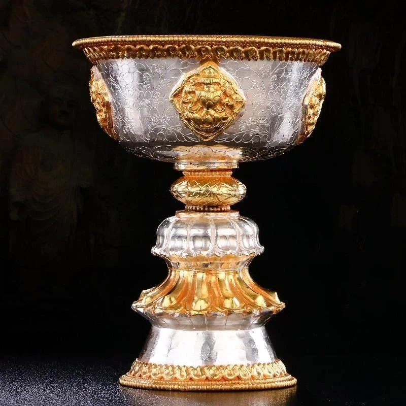 Tibetan Candlestick Gilding Candle Cup Engraved Exquisite Copper,Nepal Handicraft Tantric Lamp Altars Desktop Decorative 13 cm
Tibetan Candlestick Gilding Candle Cup Engraved Exquisite Copper,Nepal Handicraft Tantric Lamp Altars Desktop Decorative 13 cm