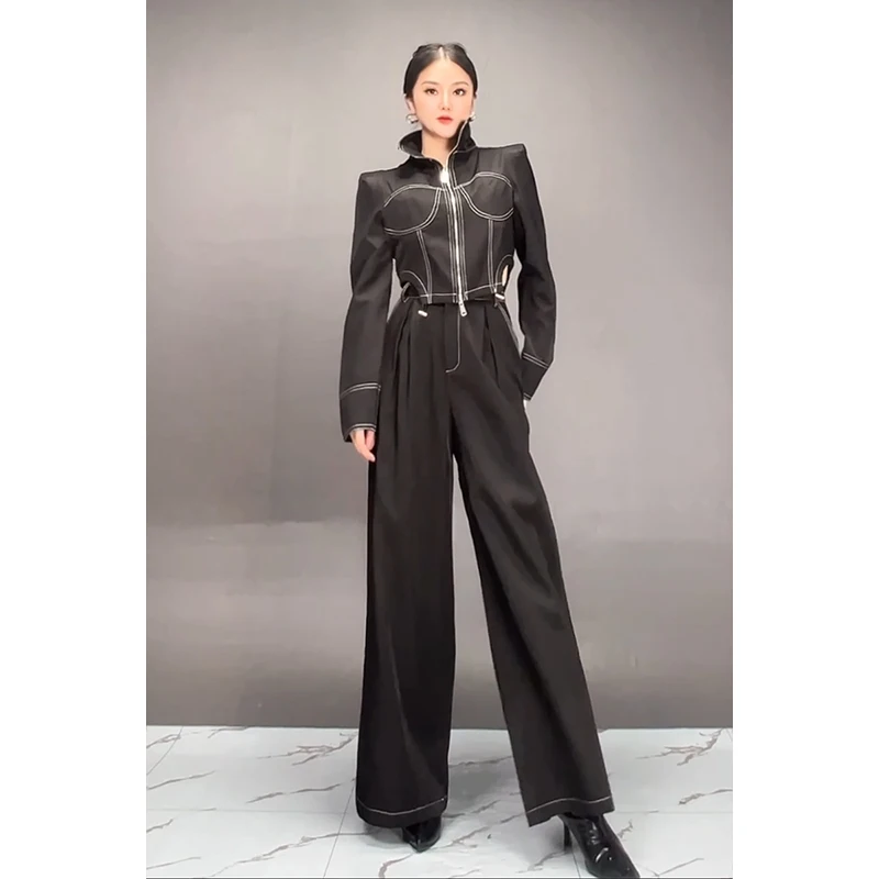 2024 Autumn New Trendy Fashion Pant Set Women Long Sleeve Coat + Casual Wide Leg Pants Two Piece Set ZF201
2024 Autumn New Trendy Fashion Pant Set Women Long Sleeve Coat + Casual Wide Leg Pants Two Piece Set ZF201