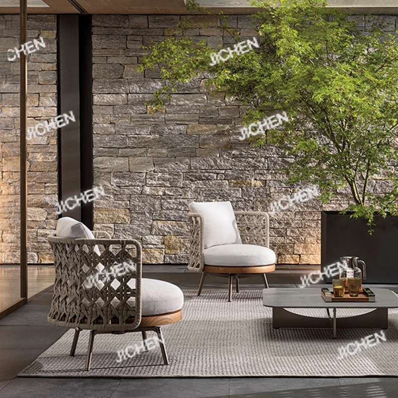 Открытый ротанговый одиночный диван, балкон, отдых на открытом воздухе, дизайнерская солнечная комната, садовый стул из ротанга, журнальный столик, комбинированный двор
Открытый ротанговый одиночный диван, балкон, отдых на открытом воздухе, дизайнерская солнечная комната, садовый стул из ротанга, журнальный столик, комбинированный двор