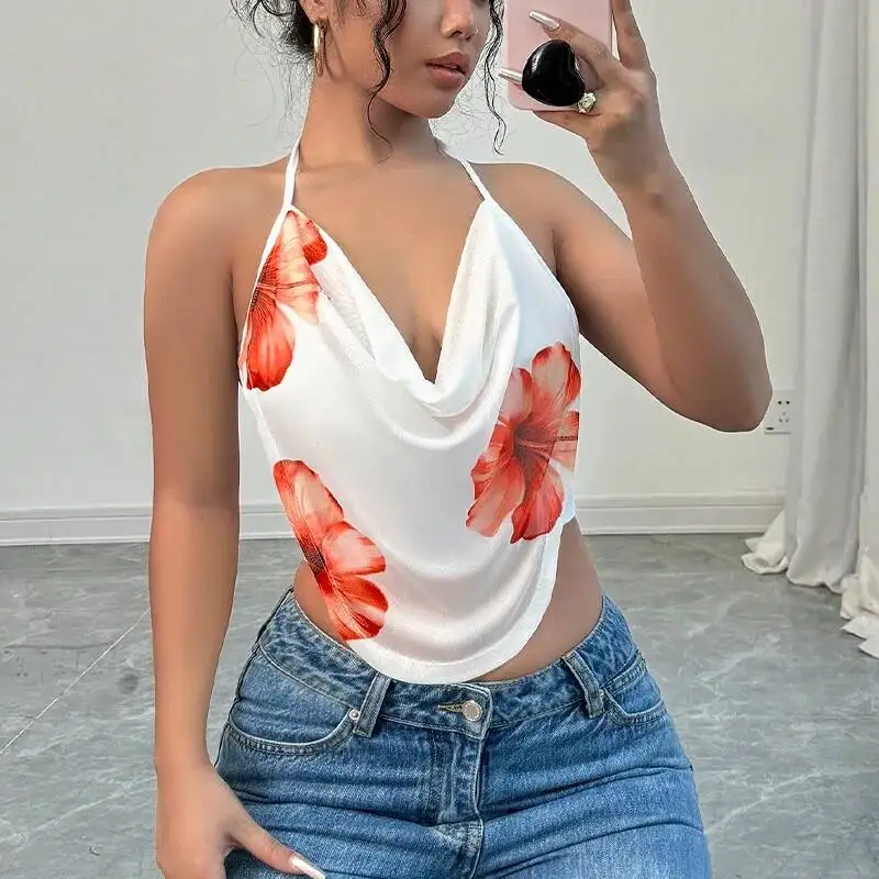 Rui Chou Top 2026 Summer Vacation Style Camisole Halter Sexy Hot Girl
Rui Chou Top 2026 Summer Vacation Style Camisole Halter Sexy Hot Girl