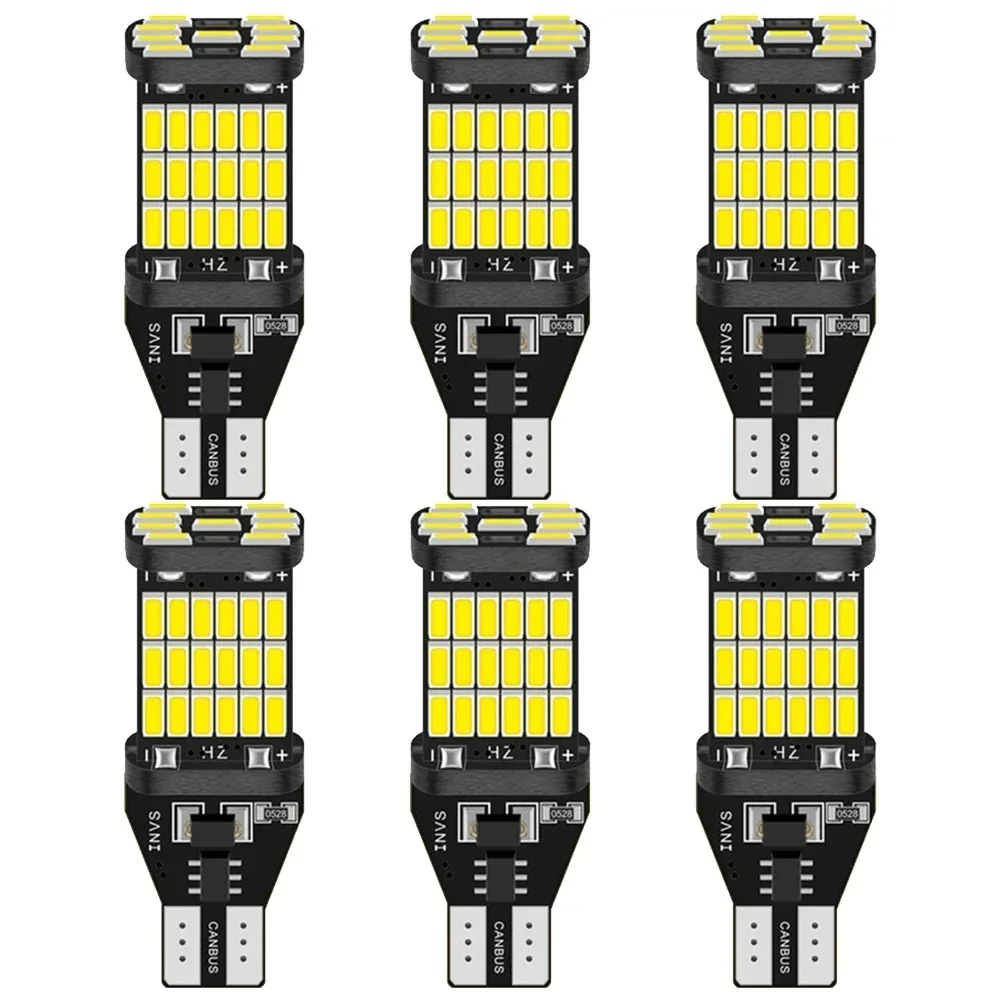 6 шт. T15 W16W 921 912 T16 T10 902 светодиодные лампы 45SMD 4014 светодиодный светильник супер яркий 1200LM замена для автомобиля фонарь заднего хода белый
6 шт. T15 W16W 921 912 T16 T10 902 светодиодные лампы 45SMD 4014 светодиодный светильник супер яркий 1200LM замена для автомобиля фонарь заднего хода белый