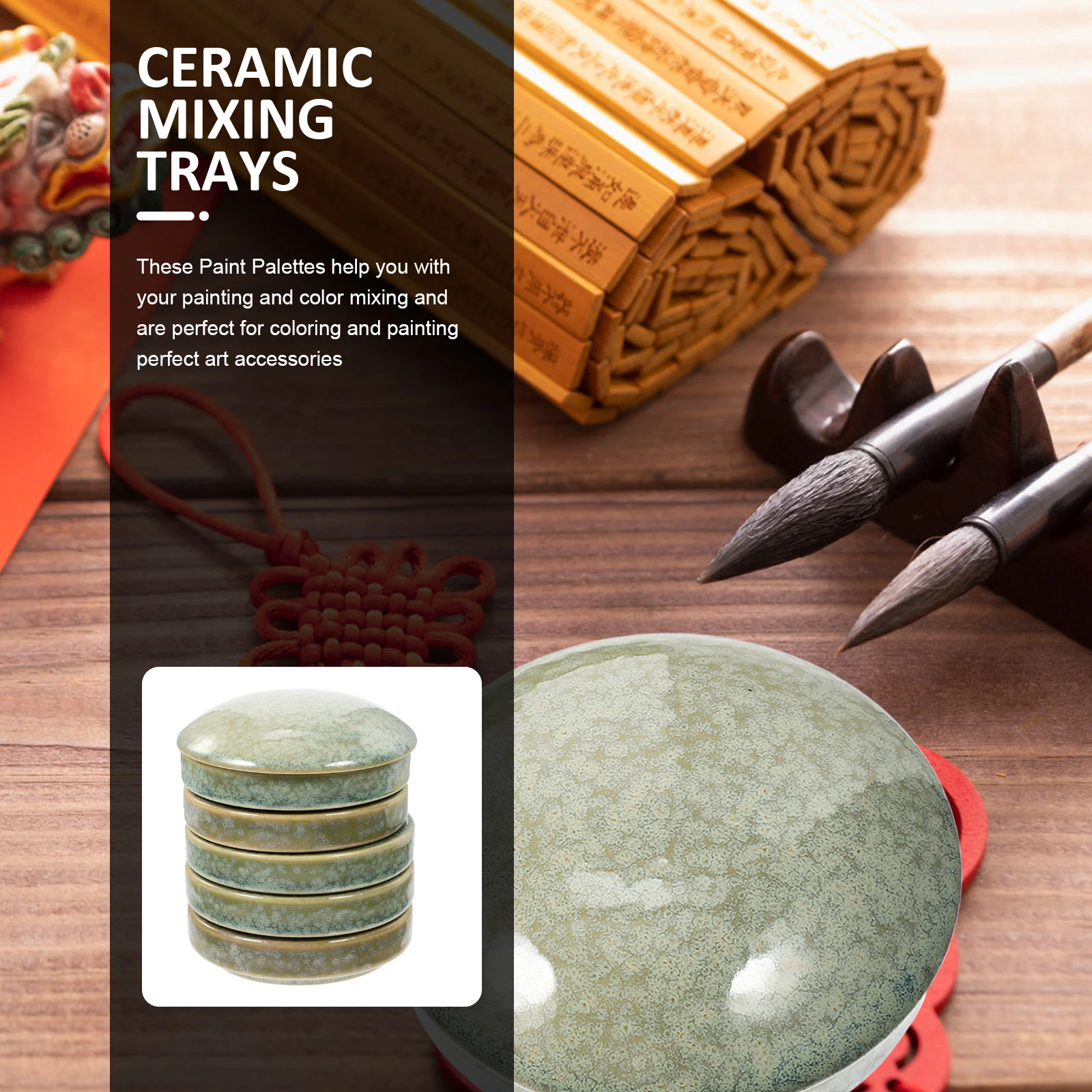 1Set Simple Structure Ceramic Paint Palettes Easy Operation for Creative Artistic Expression Paint Palettes Watercolor Mixers
1Set Simple Structure Ceramic Paint Palettes Easy Operation for Creative Artistic Expression Paint Palettes Watercolor Mixers