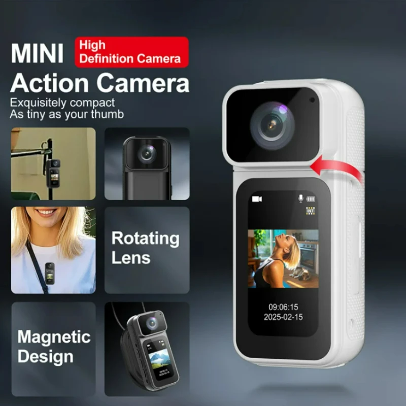 2.7K UHD Mini Action Camera 1.47" HD Screen Portable Digital Video Recorder WiFi Sports Camera for Cycling & Outdoor Recording
2.7K UHD Mini Action Camera 1.47" HD Screen Portable Digital Video Recorder WiFi Sports Camera for Cycling & Outdoor Recording