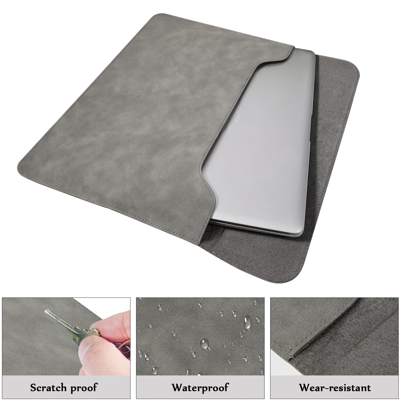 Laptop Bag PU Protective Case Slim Lightweight Storage Sleeve for Adapter Mouse 15.6 Inch Computer Bags
Laptop Bag PU Protective Case Slim Lightweight Storage Sleeve for Adapter Mouse 15.6 Inch Computer Bags