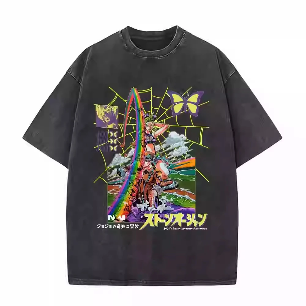 JoJo's Bizarre Adventu Wash To Do Old Vintage Cotton T-shirt Hip Hop Jojo's Wonderful Adventure Oversized Loose Washed Cotton
JoJo's Bizarre Adventu Wash To Do Old Vintage Cotton T-shirt Hip Hop Jojo's Wonderful Adventure Oversized Loose Washed Cotton