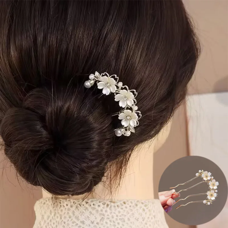U-shaped Pearl Flower Wavy Hair Combs for Women Elegant Forest Style Hairpin High-end Metal Hair Accessories
U-shaped Pearl Flower Wavy Hair Combs for Women Elegant Forest Style Hairpin High-end Metal Hair Accessories