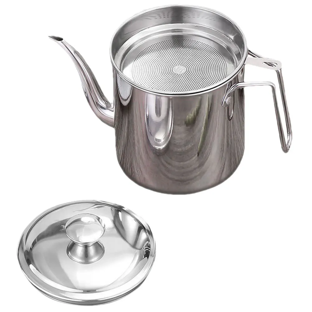 Filter Container Stainless Steel Pot Strainer For Kitchen Bacon Grease Storage Reusable Oil Filtering Pot Large Grease Can
Filter Container Stainless Steel Pot Strainer For Kitchen Bacon Grease Storage Reusable Oil Filtering Pot Large Grease Can