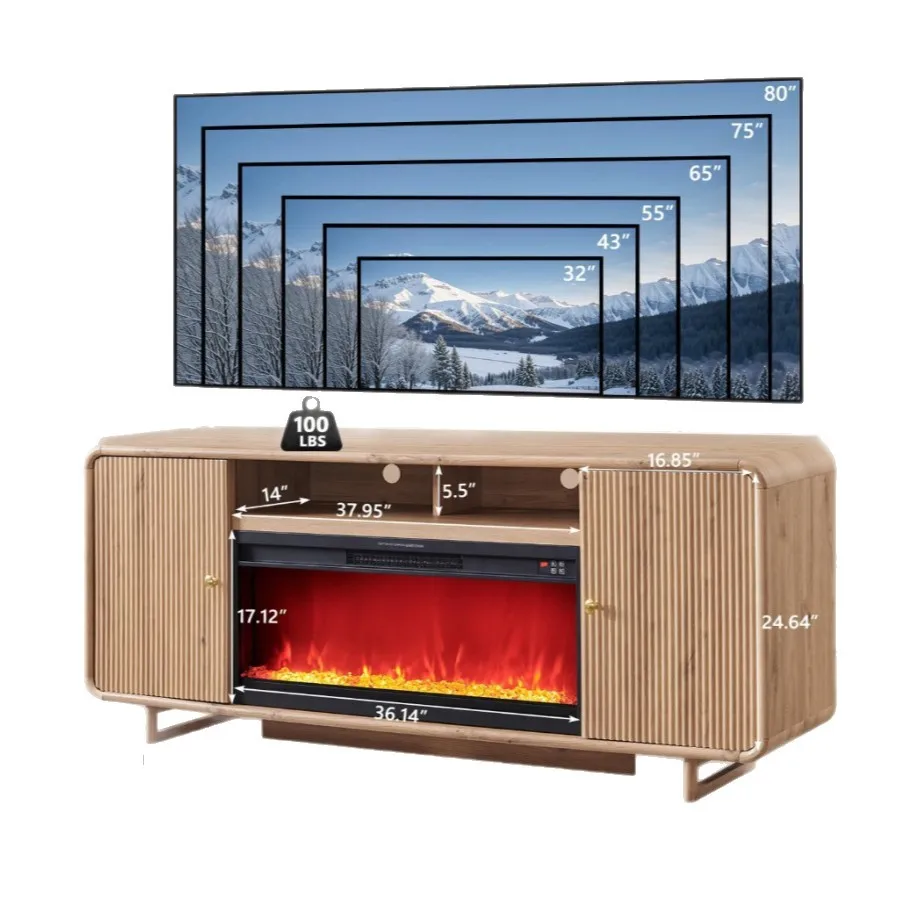 Living room simulation flame electronic fireplace TV cabinet European and American country style small apartment furniture
Living room simulation flame electronic fireplace TV cabinet European and American country style small apartment furniture