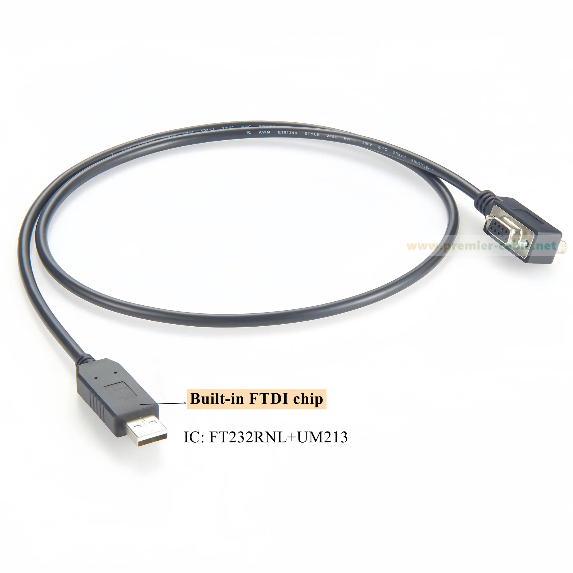 Right Angle Low Profile DB9 Female to USB 2.0 Serial Adapter Cable with FTDI FT232RNL Chip Ultra Thin USB to RS232 COM Port
Right Angle Low Profile DB9 Female to USB 2.0 Serial Adapter Cable with FTDI FT232RNL Chip Ultra Thin USB to RS232 COM Port