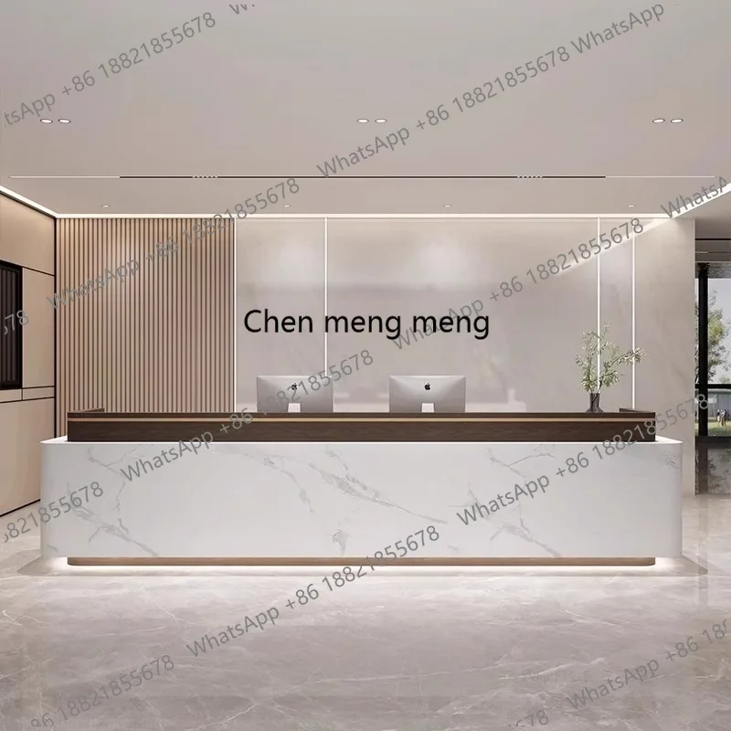 Nordic Luxury Reception Desks Modern High-end Hotel Lobby Welcome Desk Beauty Salon Commercial Furniture Podium Stand
Nordic Luxury Reception Desks Modern High-end Hotel Lobby Welcome Desk Beauty Salon Commercial Furniture Podium Stand