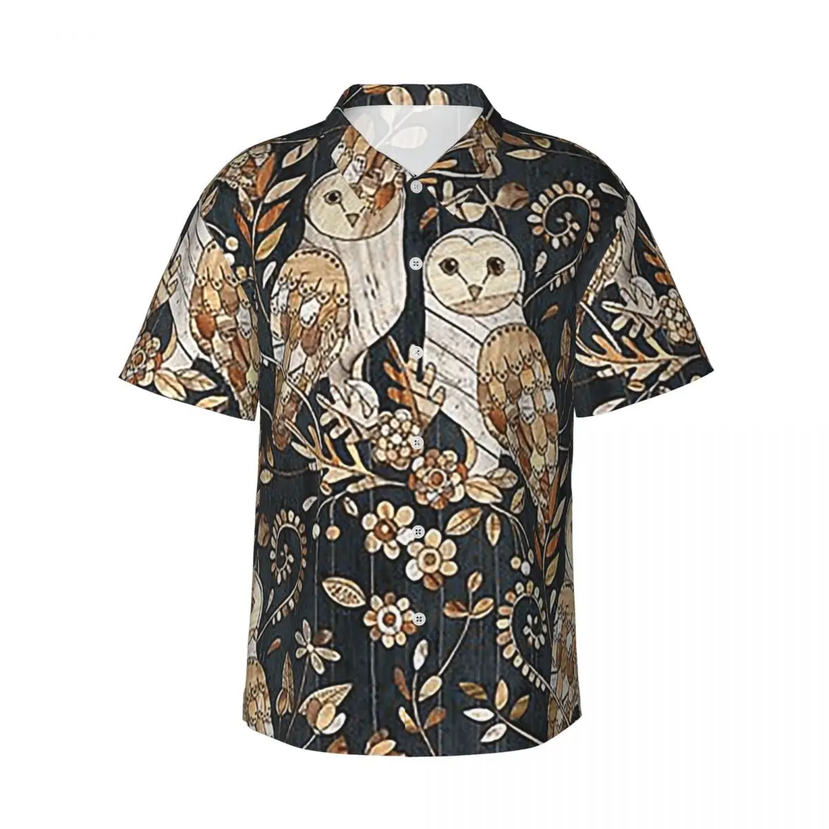 Wooden Wonderland Barn Owl Collag Men's Shirts Hawaiian Short Sleeve Shirt Casual Lapel Tops for Summer Beach
Wooden Wonderland Barn Owl Collag Men's Shirts Hawaiian Short Sleeve Shirt Casual Lapel Tops for Summer Beach