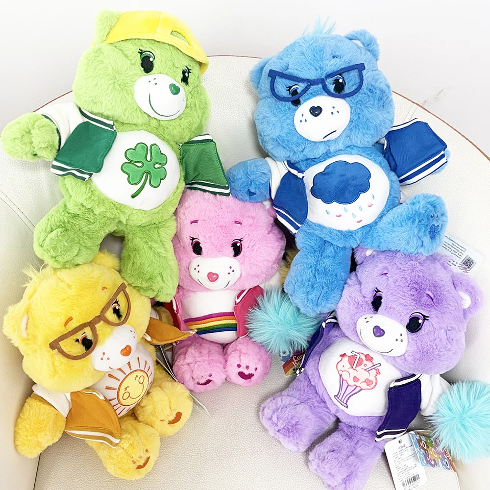 Оригинальные плюшевые игрушки Care Bears 33 см, милая серия «Кампус», мягкие куклы, мультяшные спящие медведи, подарок на день рождения, праздничный подарок, украшение для дома
Оригинальные плюшевые игрушки Care Bears 33 см, милая серия «Кампус», мягкие куклы, мультяшные спящие медведи, подарок на день рождения, праздничный подарок, украшение для дома