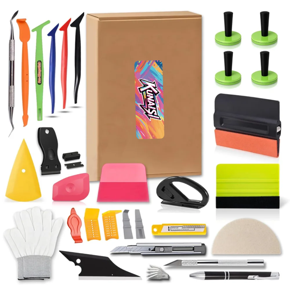 Window Tint Kit for Car Tint Tools Windshield Back Window Tinting Tools with Bulldozer Squeegee Scrubber Paddle, Film Cutter
Window Tint Kit for Car Tint Tools Windshield Back Window Tinting Tools with Bulldozer Squeegee Scrubber Paddle, Film Cutter