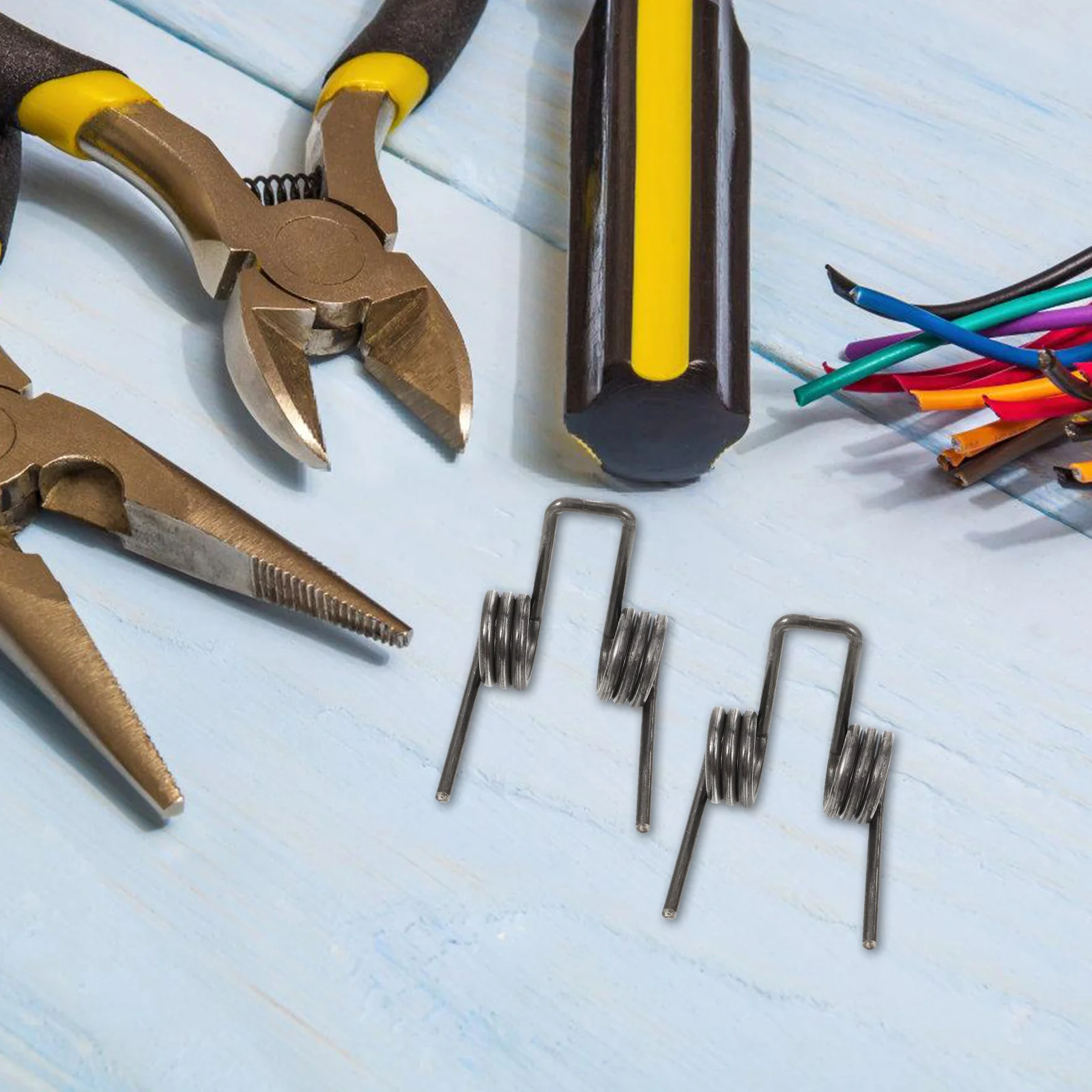 2Pcs Versatile Stainless Steel Torsional Spring Large Size Sturdy Spring for Electrician Repair and Installation Use
2Pcs Versatile Stainless Steel Torsional Spring Large Size Sturdy Spring for Electrician Repair and Installation Use