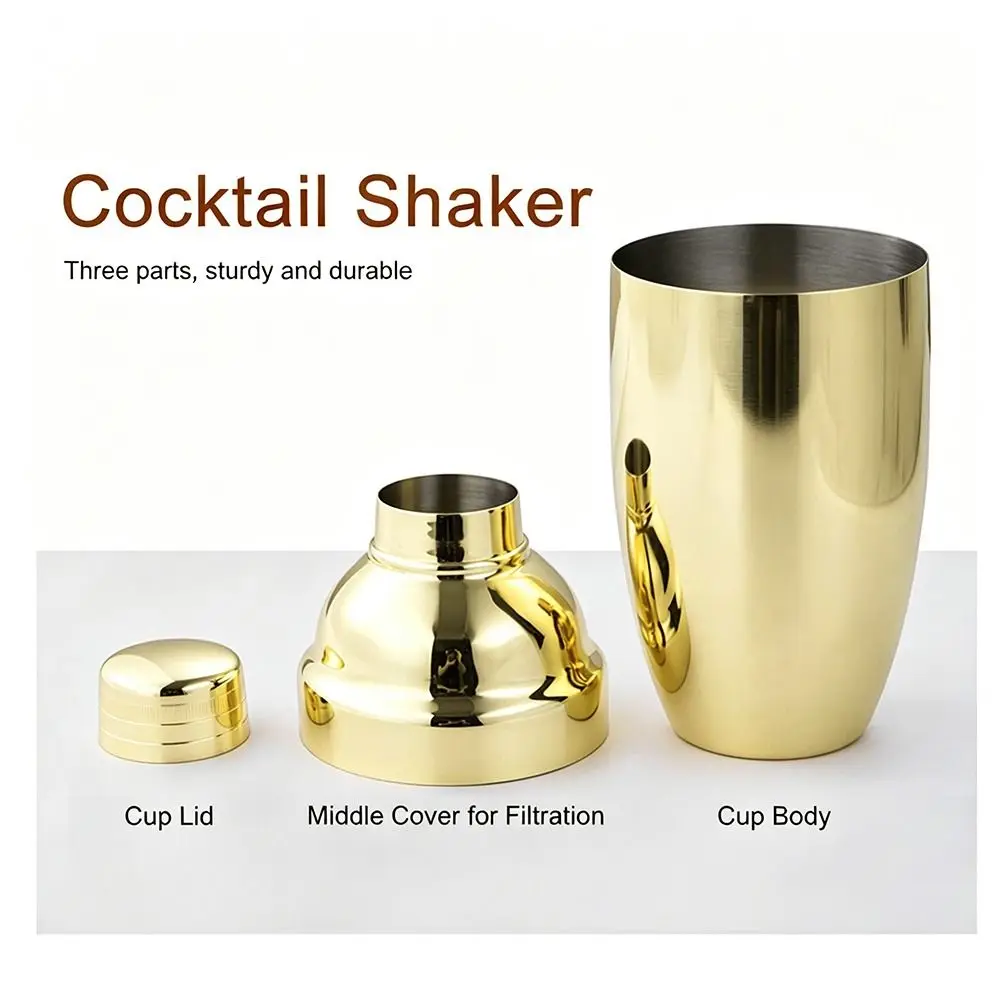 Elegant Stainless Steel Cocktail Shaker Built-in Strainer Polished Electroplated Finish Drink Shaker Bartender Kit Bartender
Elegant Stainless Steel Cocktail Shaker Built-in Strainer Polished Electroplated Finish Drink Shaker Bartender Kit Bartender