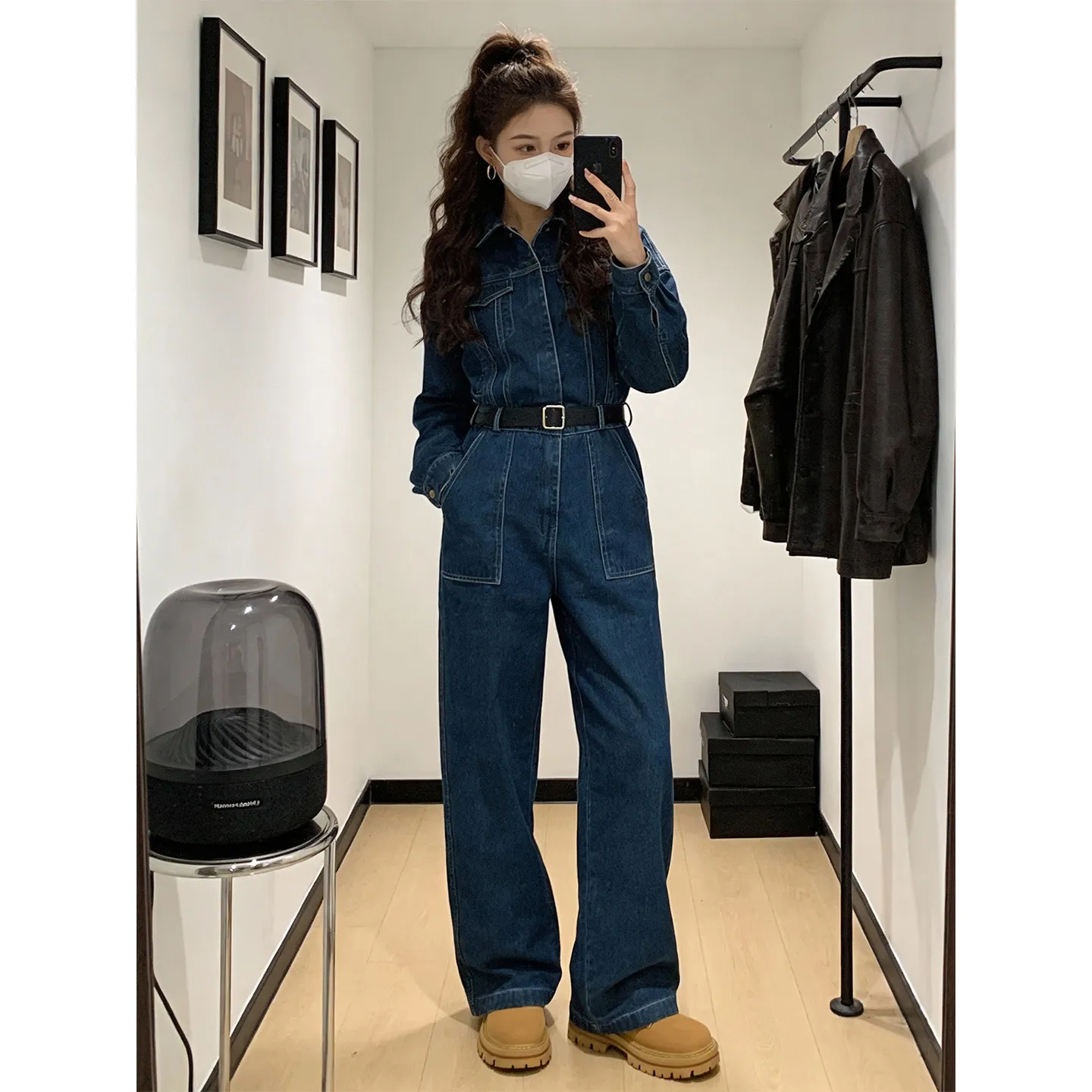 Y2K Vintage Denim Jumpsuit Long Sleeve Collared High Waist Wide Leg Workwear Style Jumpsuitnts Casual Streetwear Straight Outfit
Y2K Vintage Denim Jumpsuit Long Sleeve Collared High Waist Wide Leg Workwear Style Jumpsuitnts Casual Streetwear Straight Outfit