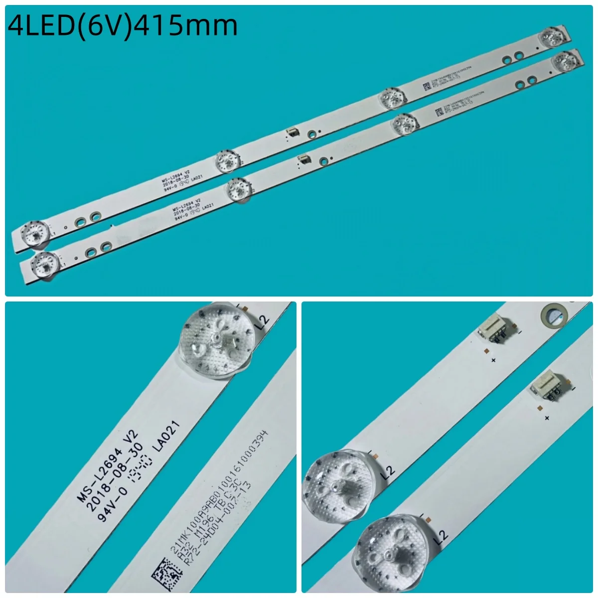 2 шт. x светодиодная лента для подсветки для VHIX-24H152MSY VHIX-24H152WSY FLTV-24AS210 EX-24HS001B LD-2438 STV-LC24LT0070W MS-L2694 V2 4 светодиода
2 шт. x светодиодная лента для подсветки для VHIX-24H152MSY VHIX-24H152WSY FLTV-24AS210 EX-24HS001B LD-2438 STV-LC24LT0070W MS-L2694 V2 4 светодиода