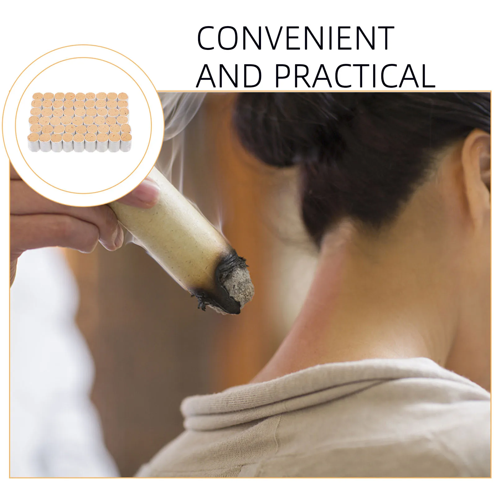 54Pcs Handmade Safflower Moxa Rolls Natural Moxa Pillars for Therapy Moxibustion Healing Relaxation Pain Relief Boost Immunity
54Pcs Handmade Safflower Moxa Rolls Natural Moxa Pillars for Therapy Moxibustion Healing Relaxation Pain Relief Boost Immunity