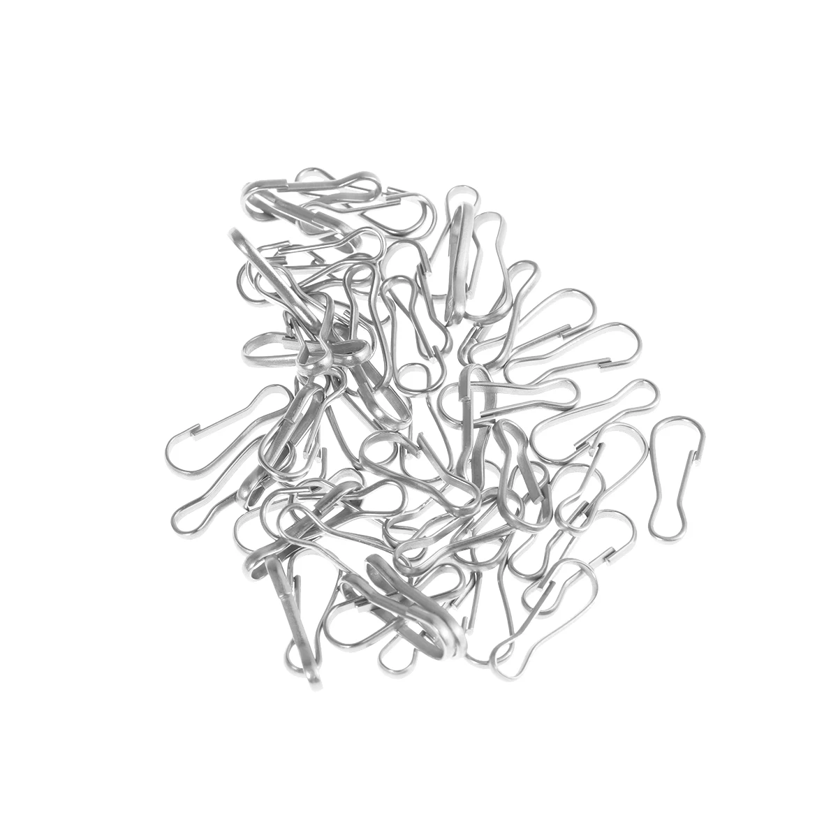 100 pcs Key Chain Rings Stainless Steel Buckle Clip Hook Decorative Accessories Snap Hook Key Holder Camping Hiking 
100 pcs Key Chain Rings Stainless Steel Buckle Clip Hook Decorative Accessories Snap Hook Key Holder Camping Hiking