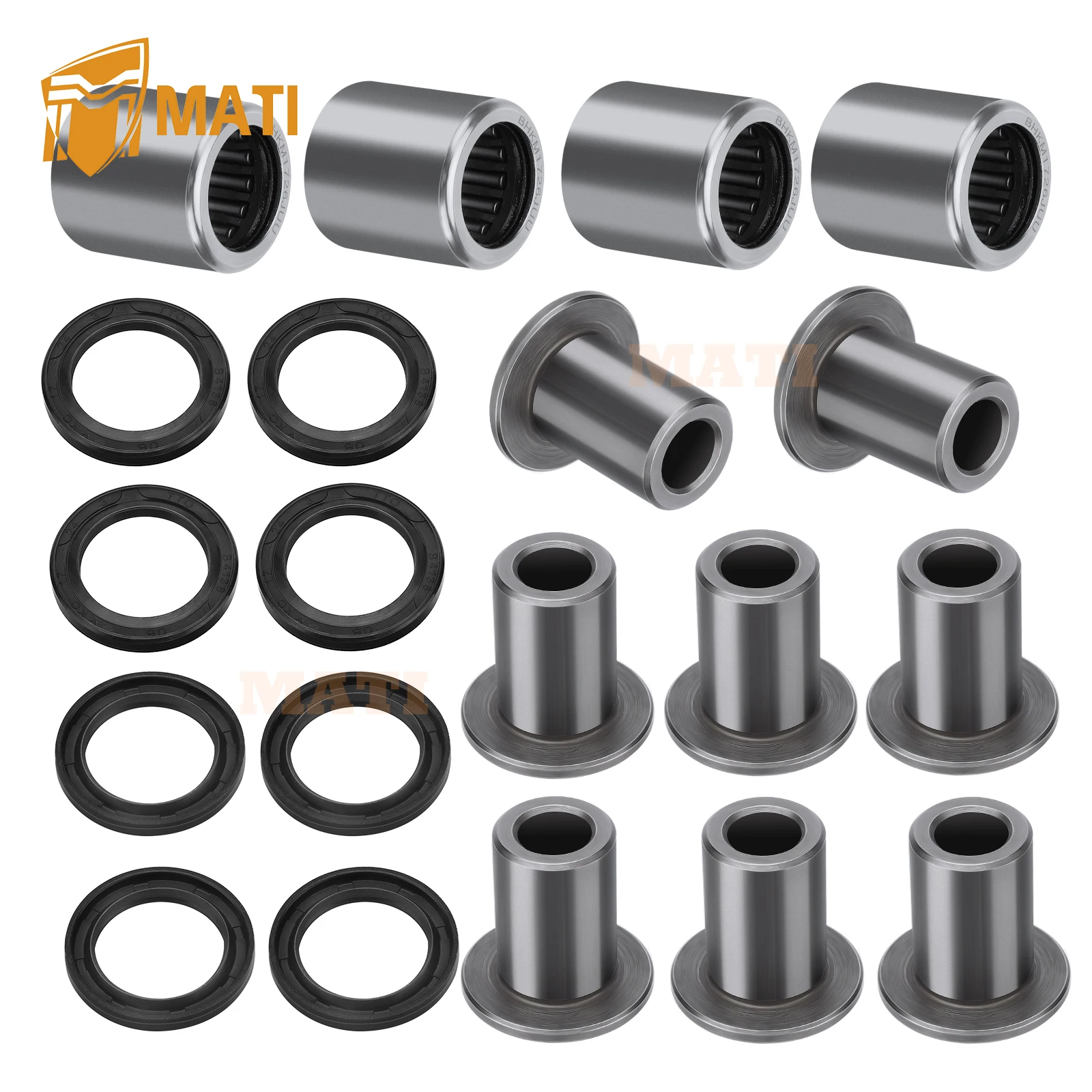 M MATI Front Upper A-Arm Bushing Shaft Seal Kit For Arctic Cat ATV 400 DVX 2004-2008 For Kawasaki ATV KSF400 KFX400 2003-2006
M MATI Front Upper A-Arm Bushing Shaft Seal Kit For Arctic Cat ATV 400 DVX 2004-2008 For Kawasaki ATV KSF400 KFX400 2003-2006
