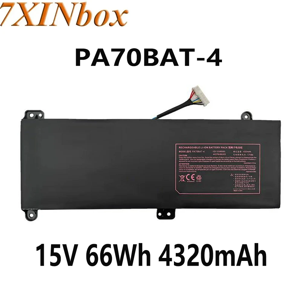 7XINbox PA70BAT-4 PA70BAT4 15V 66Wh 4320mAh battery For For CLEVO PA70HP6-G For HASEE G97E For SCHENKER Technologies XMG Pro 17
7XINbox PA70BAT-4 PA70BAT4 15V 66Wh 4320mAh battery For For CLEVO PA70HP6-G For HASEE G97E For SCHENKER Technologies XMG Pro 17