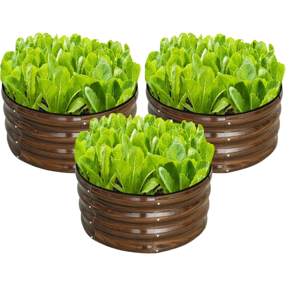 3 шт. 2x2x1ft круглый оцинкованный комплект садовой кровати для улицы, металлический ящик для цветов для посадки растений и овощей
3 шт. 2x2x1ft круглый оцинкованный комплект садовой кровати для улицы, металлический ящик для цветов для посадки растений и овощей