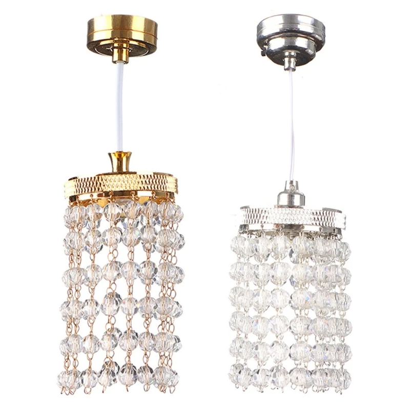 Y1UB Metal Crystal Ceiling Lamp For Model Living Room 1/12 Doll House Scene Decoration
Y1UB Metal Crystal Ceiling Lamp For Model Living Room 1/12 Doll House Scene Decoration