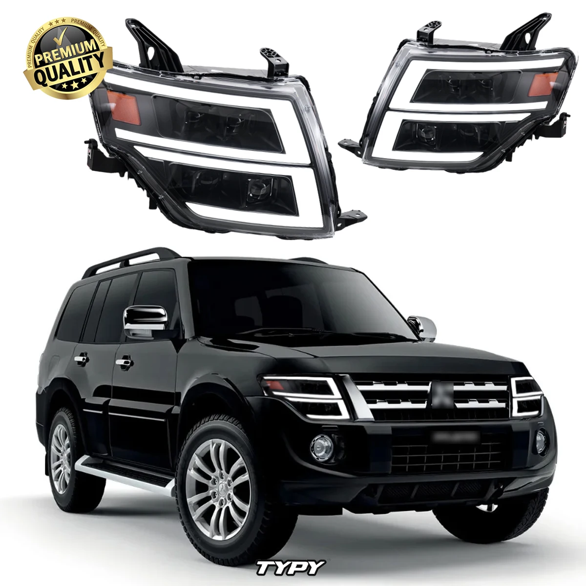 Автомобильные фары TYPY для Pajero V93 V97 V87, фары 2009-2021, светодиодные фары для проектора, дневные ходовые огни, автомобильные аксессуары
Автомобильные фары TYPY для Pajero V93 V97 V87, фары 2009-2021, светодиодные фары для проектора, дневные ходовые огни, автомобильные аксессуары