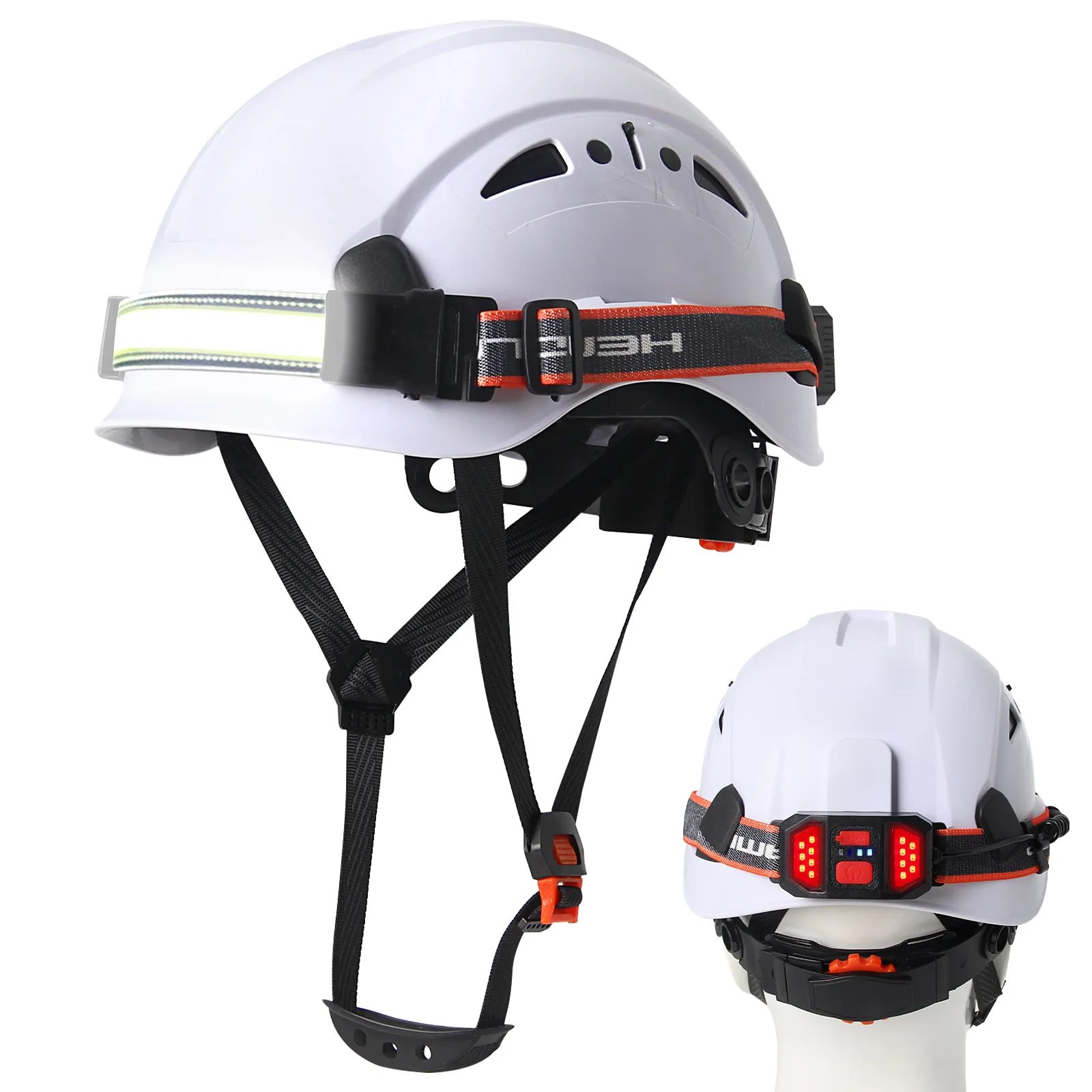CE Construction Safety Helmet W/ Led Headlight Strip and Warning Taillight ABS Hard Hat Light Weight ANSI Industrial Work Cap
CE Construction Safety Helmet W/ Led Headlight Strip and Warning Taillight ABS Hard Hat Light Weight ANSI Industrial Work Cap