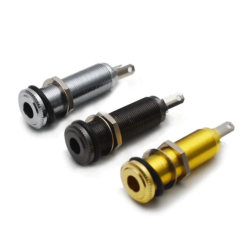 10Pcs/lot Gold/Chrome/Black Threaded Cylinder Output Input Guitar Bass Jack Plug Socket 1/4" 6.35mm Pickup Output Jack
10Pcs/lot Gold/Chrome/Black Threaded Cylinder Output Input Guitar Bass Jack Plug Socket 1/4" 6.35mm Pickup Output Jack