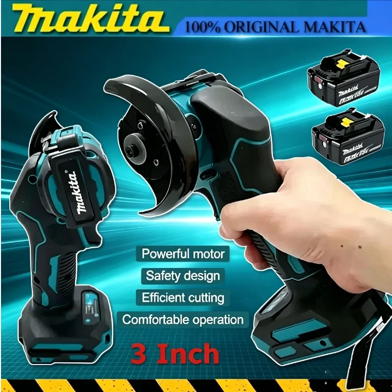 Makita Cordless Angle Grinder 3 Inch Small Electric Cut Off Circular Saw Metal Pipe Cutting Portable Power Tool
Makita Cordless Angle Grinder 3 Inch Small Electric Cut Off Circular Saw Metal Pipe Cutting Portable Power Tool