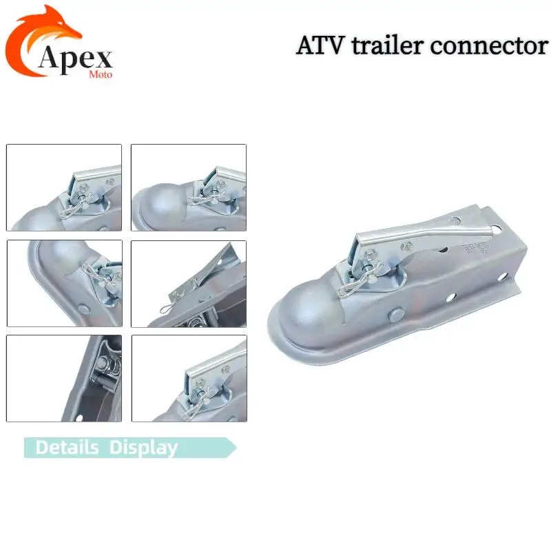 Beach bike trailer hook accessories modified trailer frame connection device connected to tractor universal ball head cover
Beach bike trailer hook accessories modified trailer frame connection device connected to tractor universal ball head cover