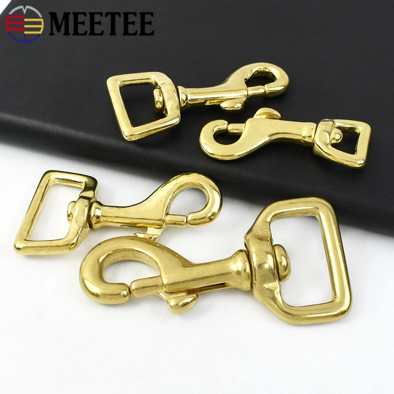 2Pcs Meetee 12-38mm Pure Brass Hook Buckle Swivel Lobster Clasp Dog Collar Webbing Snap Clip Bag Strap Keychain Trigger Hook Kit
2Pcs Meetee 12-38mm Pure Brass Hook Buckle Swivel Lobster Clasp Dog Collar Webbing Snap Clip Bag Strap Keychain Trigger Hook Kit
